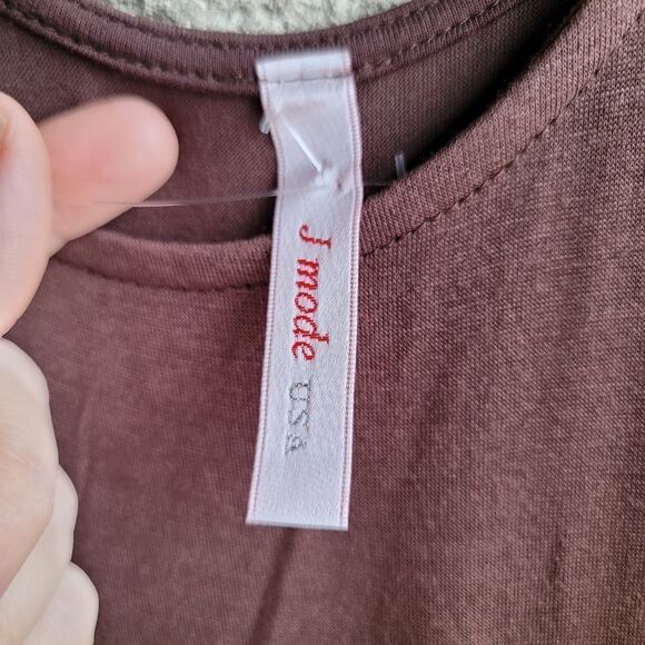 Brown & Tan Chevron Maxi Dress - Picture 3 of 5